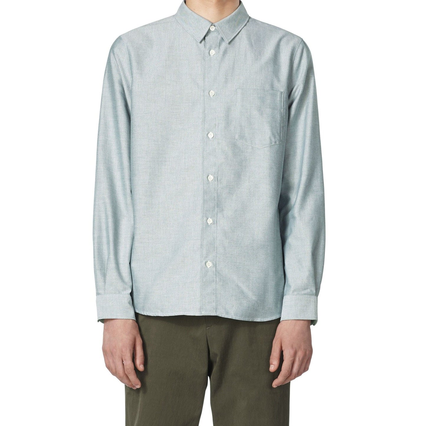 - Cotton Oxford Shirt - Green
