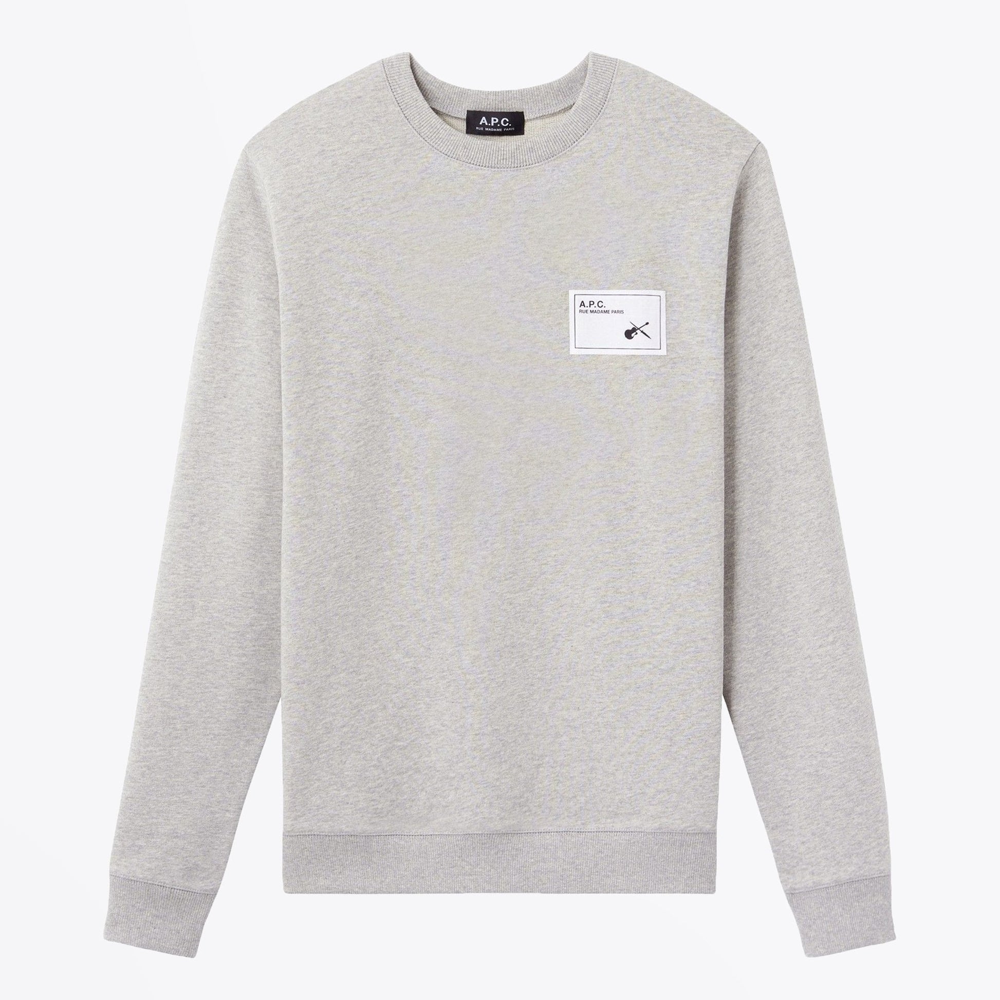 A.P.C. Neil - Logo Patch Sweater - Grey