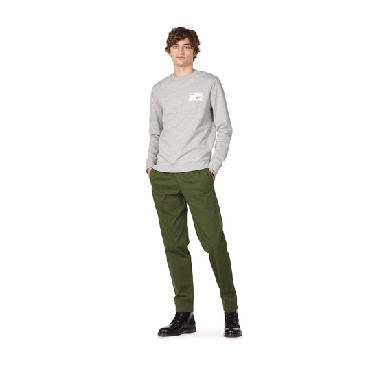 Neil - Logo Patch Sweater - Grey