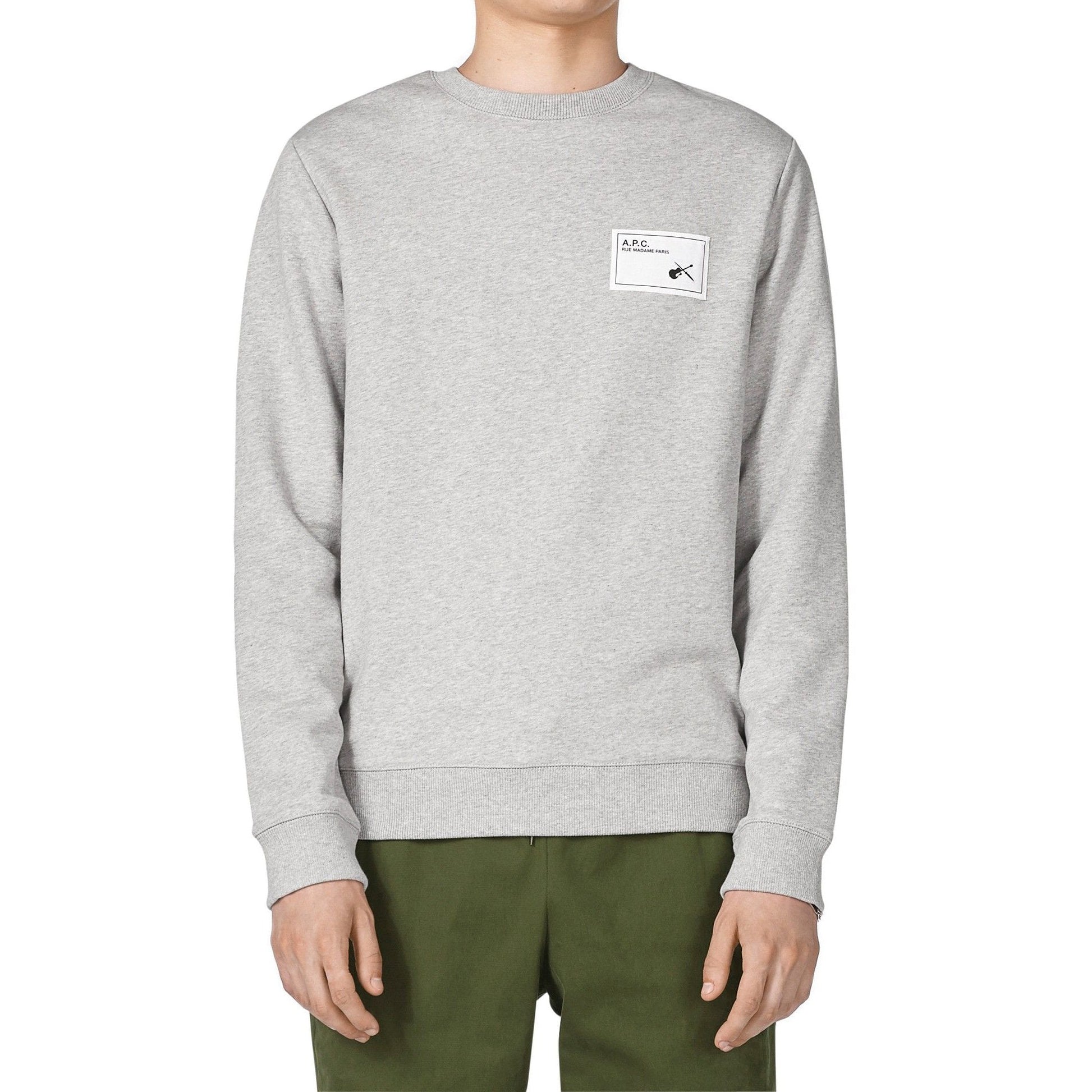 A.P.C. Neil - Logo Patch Sweater - Grey