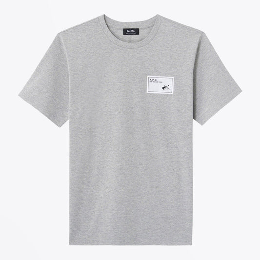 - Pepper - Logo Patch T-Shirt - Grey