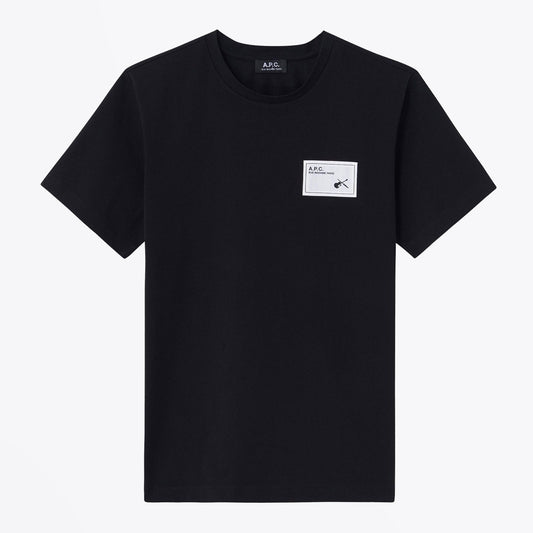 - Pepper - Logo Patch T-Shirt - Black