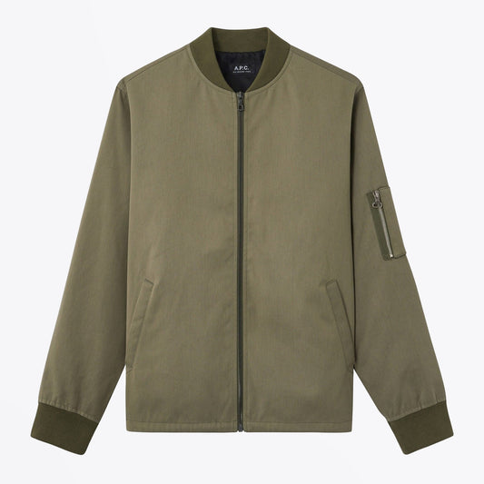 Greg - Cotton Twill Jacket - Khaki Green