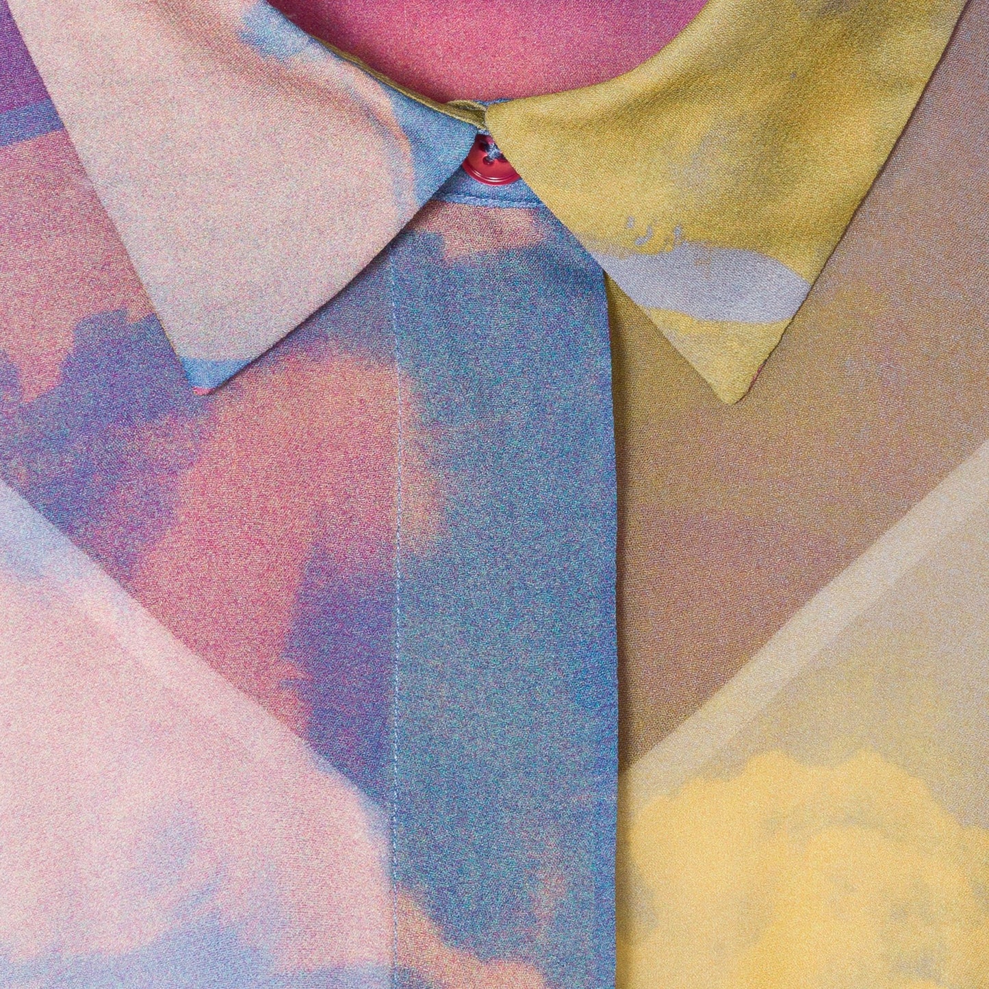 - Chiffon Printed Dress - Pink/Multi