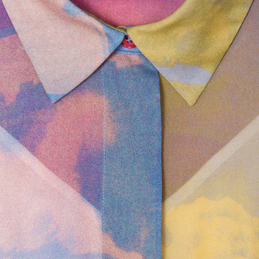 - Chiffon Printed Dress - Pink/Multi