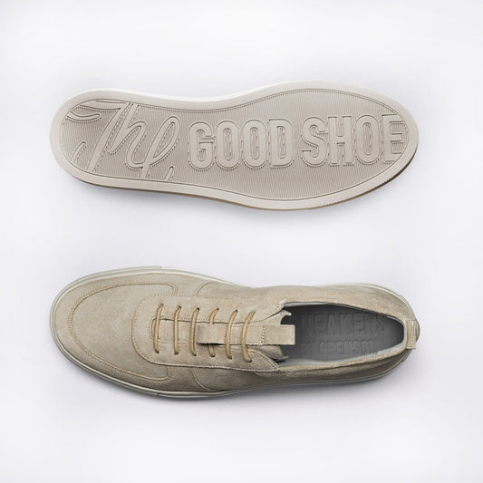 - Sneaker 22 - Suede Basketball Shoe - Beige