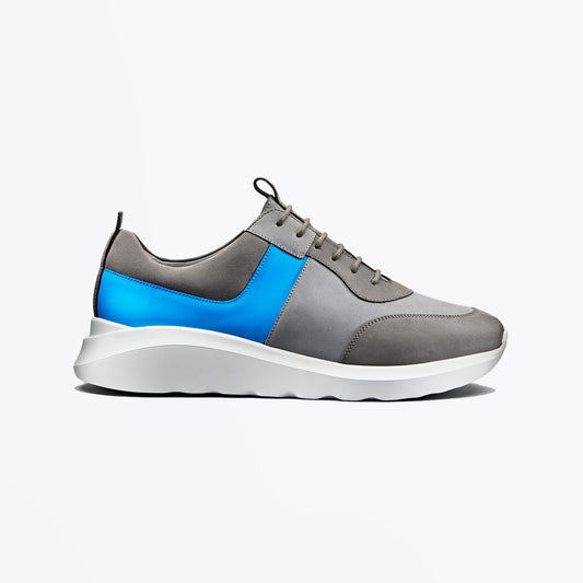 - Sneaker 20 - Suede Sneakers - Grey/Blue