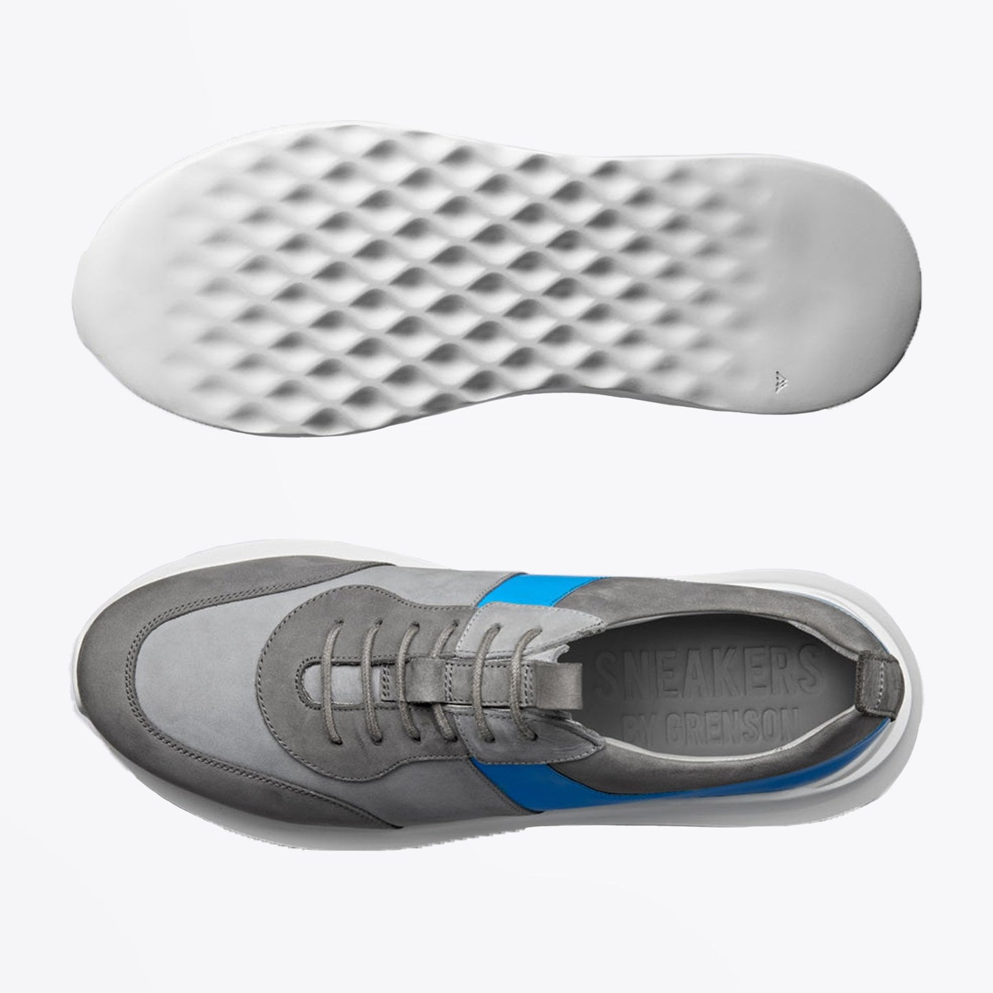 - Sneaker 20 - Suede Sneakers - Grey/Blue