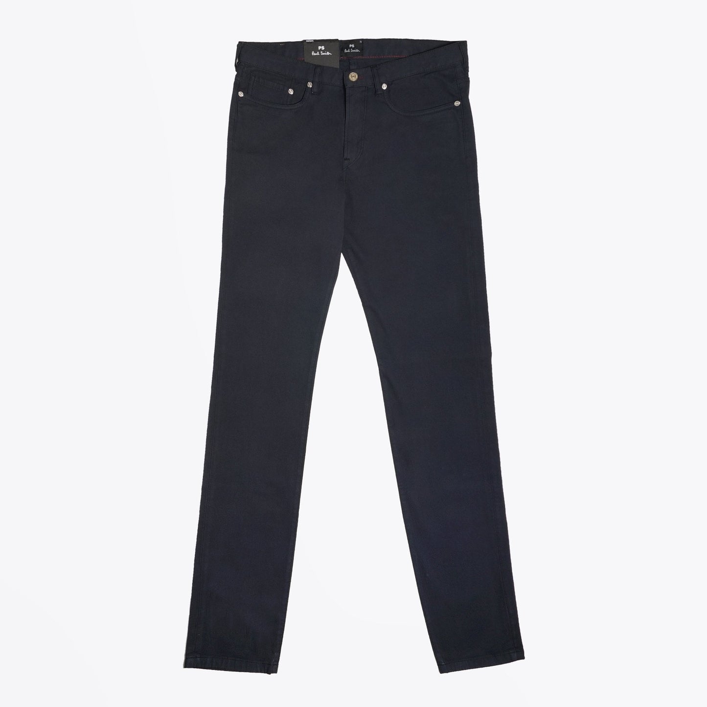 - Tapered Cotton Stretch Jeans - Dark Navy