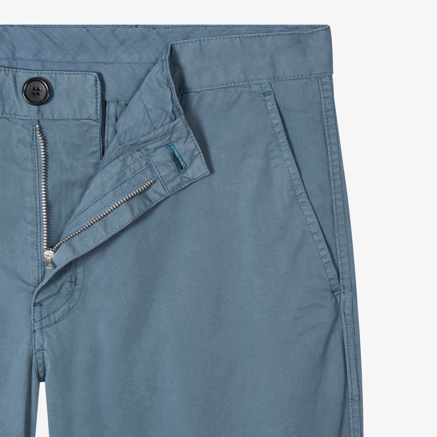 - Slim-Fit Stretch Chinos - Blue