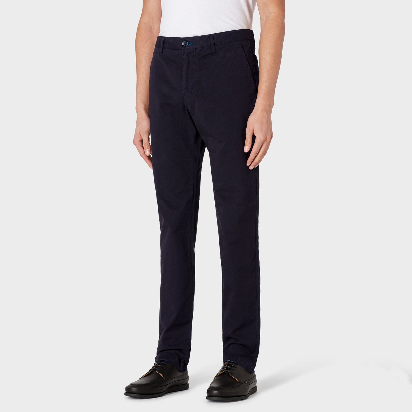 - Slim-Fit Stretch Chinos - Dark Navy