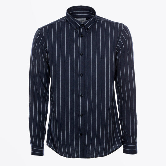 - Desert Stripe Shirt - Navy