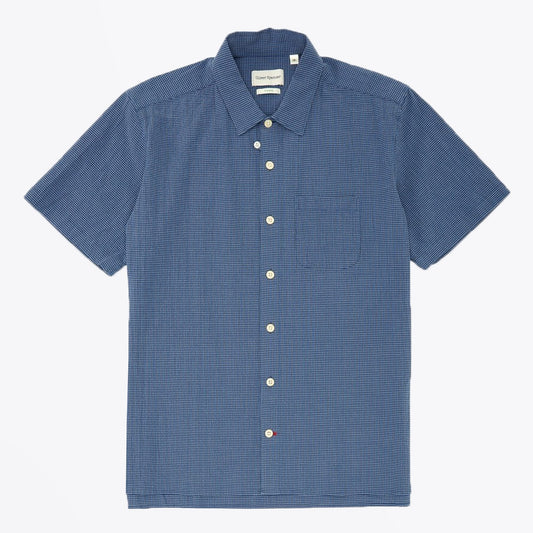 Hawaiian Check Shirt - Blue