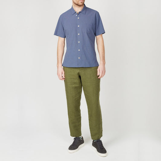Hawaiian Check Shirt - Blue