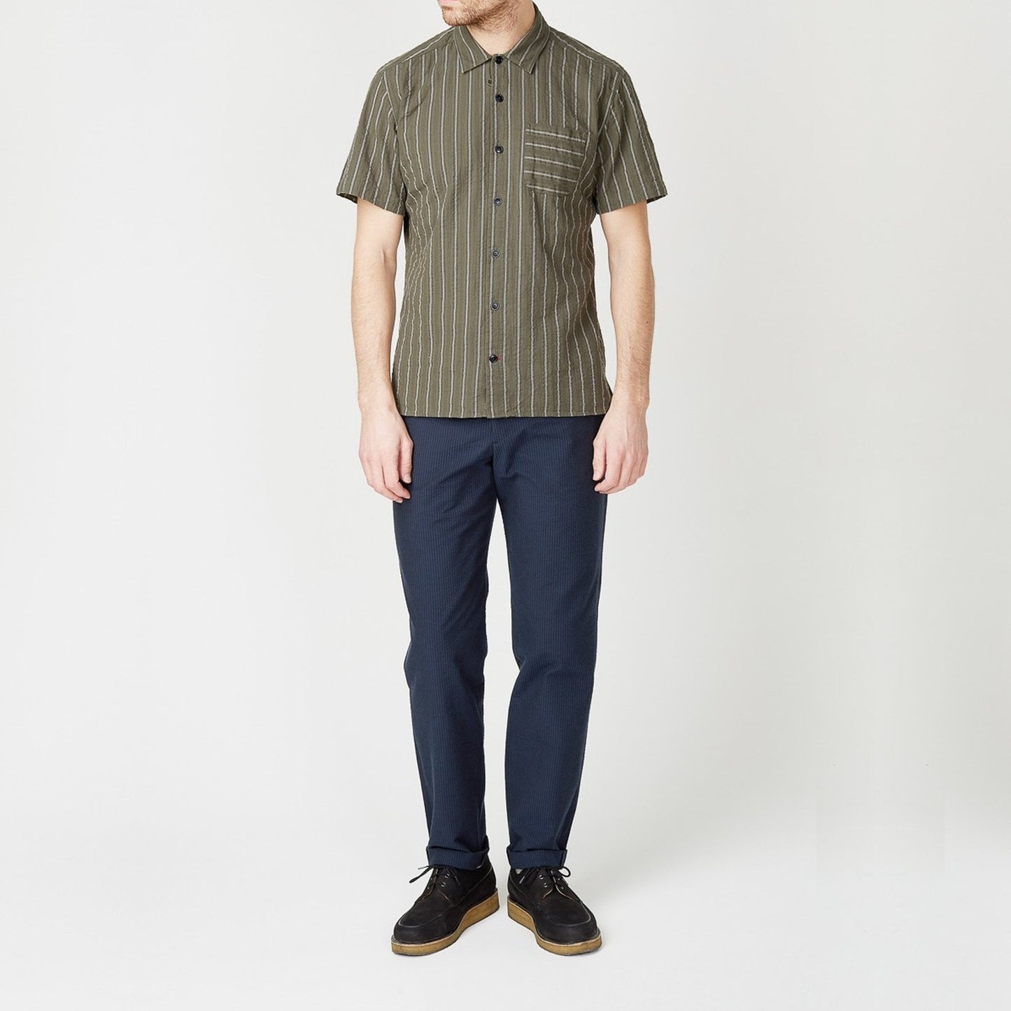 Hawaiian Stripe Shirt - Green