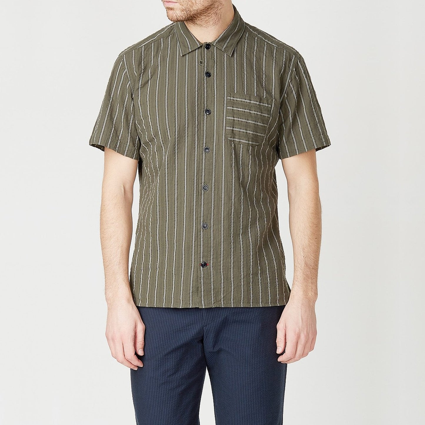 Hawaiian Stripe Shirt - Green