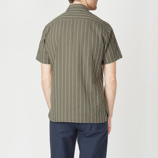 Hawaiian Stripe Shirt - Green