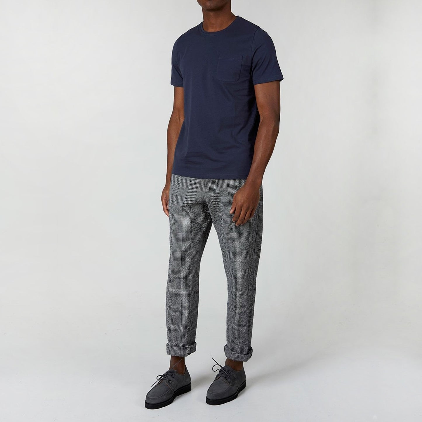 - Oli Cotton Pocket Tee - Navy