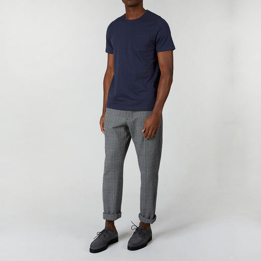 - Oli Cotton Pocket Tee - Navy