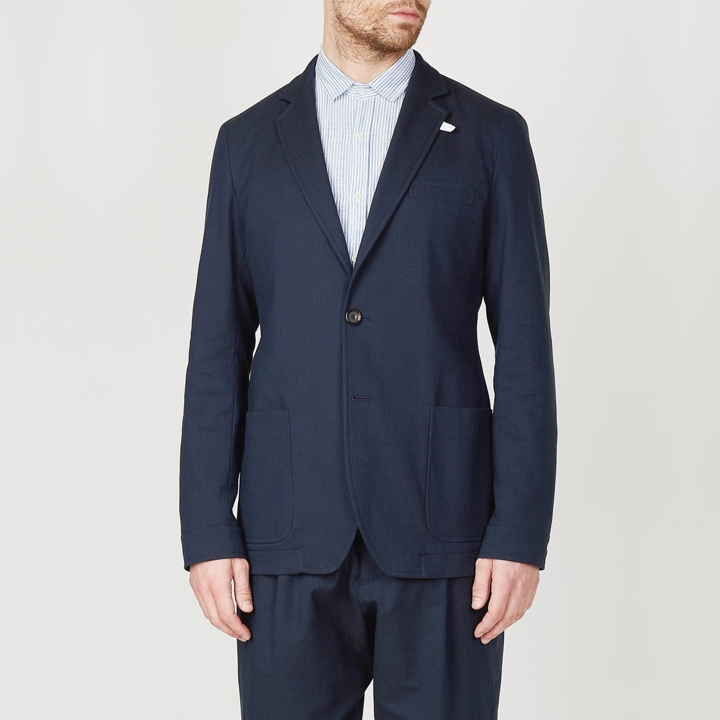 - Theobald Cotton Jacket - Navy