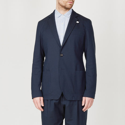 - Theobald Cotton Jacket - Navy