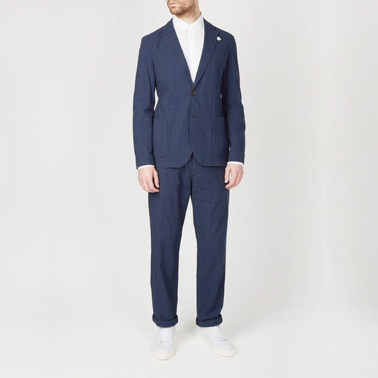 - Theobald Check Jacket - Navy