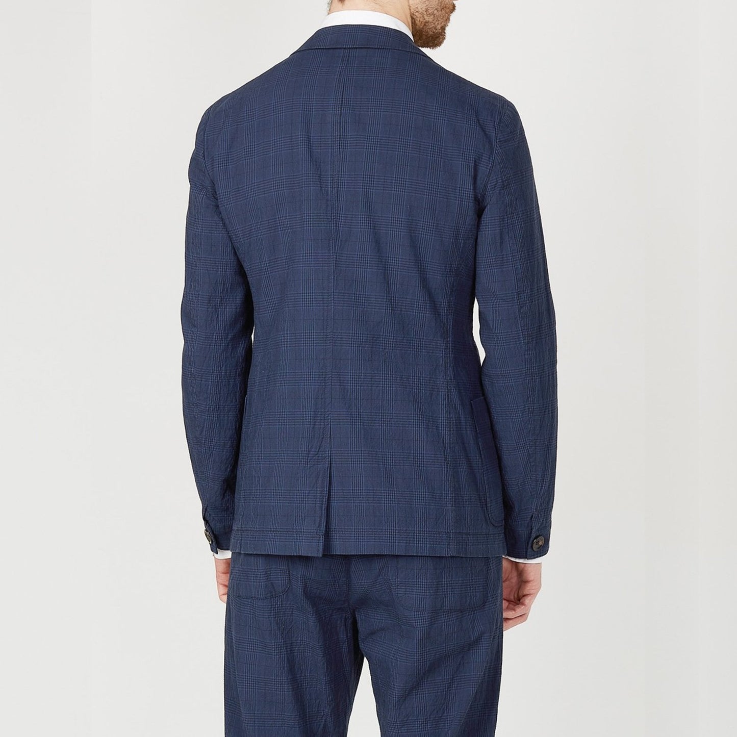 - Theobald Check Jacket - Navy