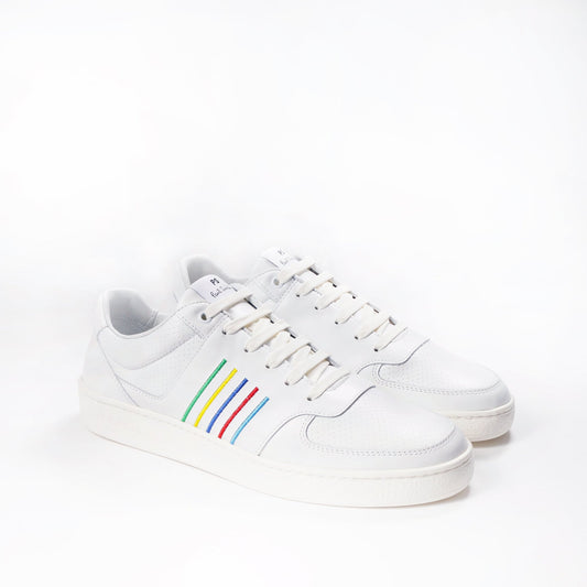 Leather Stripe 'Saturn' Trainers - White