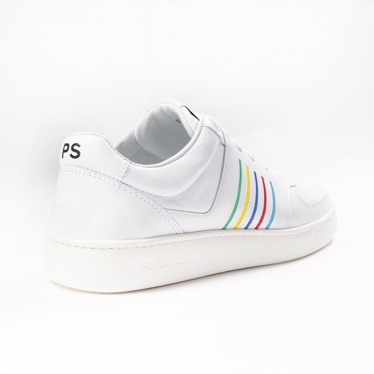Leather Stripe 'Saturn' Trainers - White