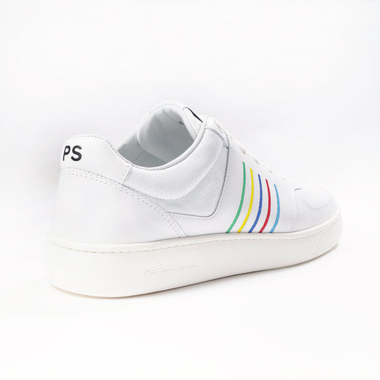 Leather Stripe 'Saturn' Trainers - White