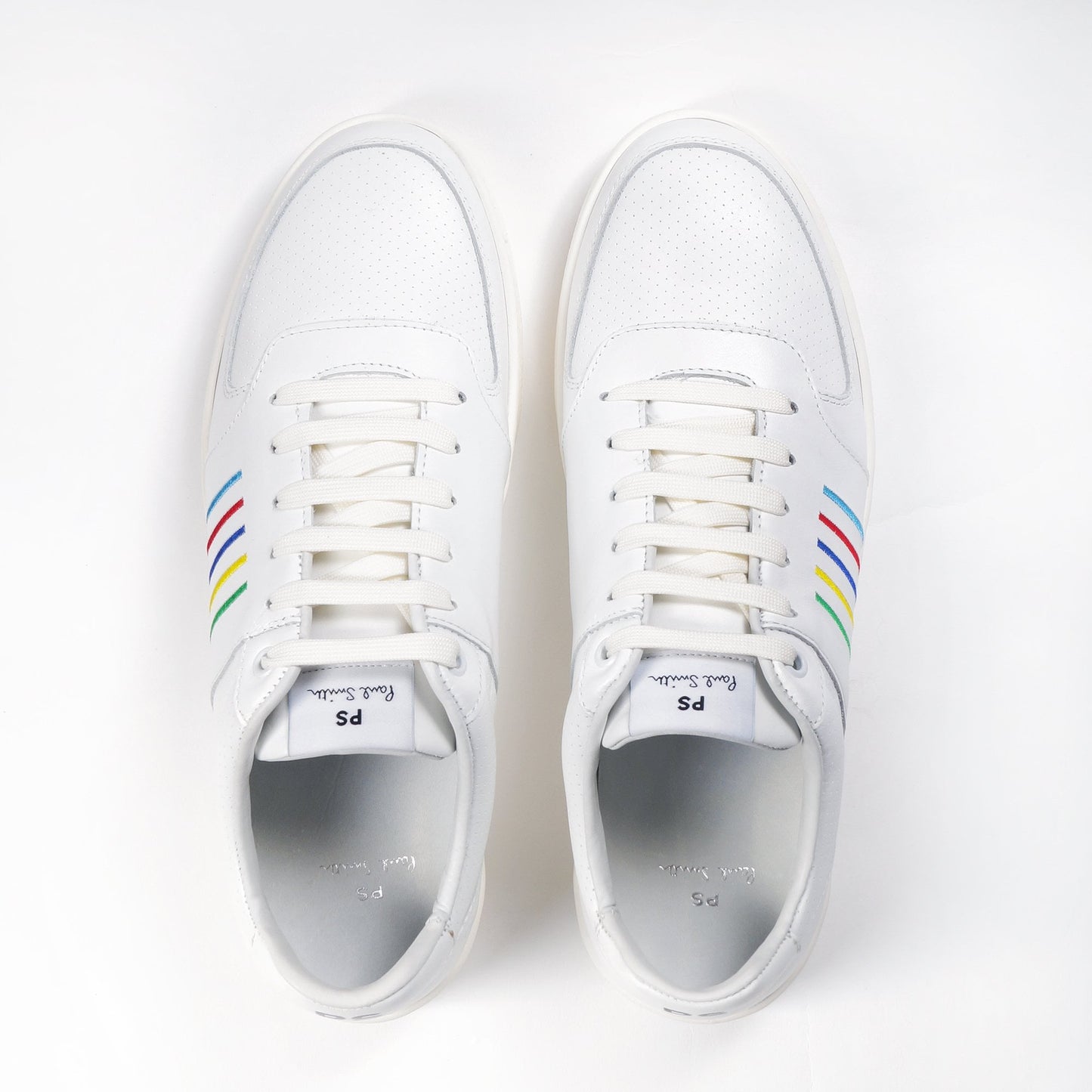 Leather Stripe 'Saturn' Trainers - White