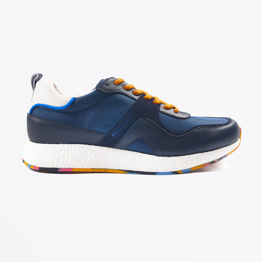 Leather 'Jett' Sneakers - Navy