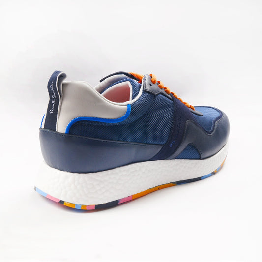 Leather 'Jett' Sneakers - Navy