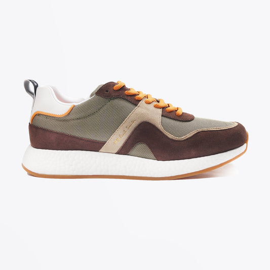 Leather 'Jett' Sneakers - Brown