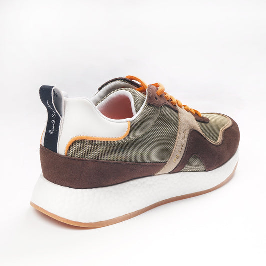 Leather 'Jett' Sneakers - Brown