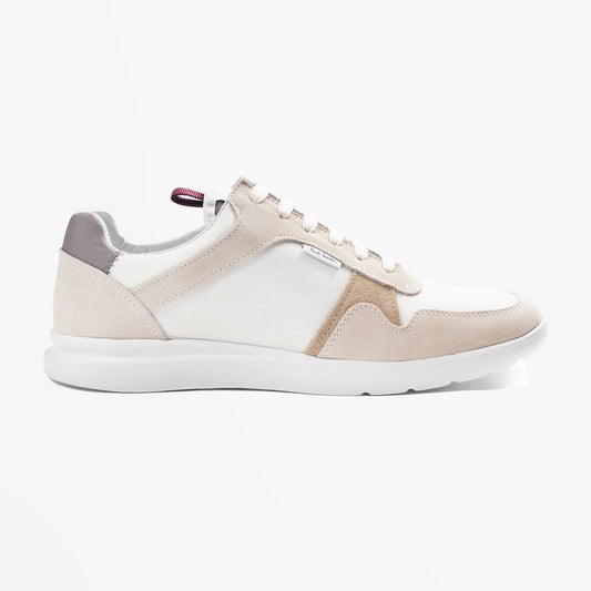 - Suede 'Lemmy' Sneakers - White/Beige