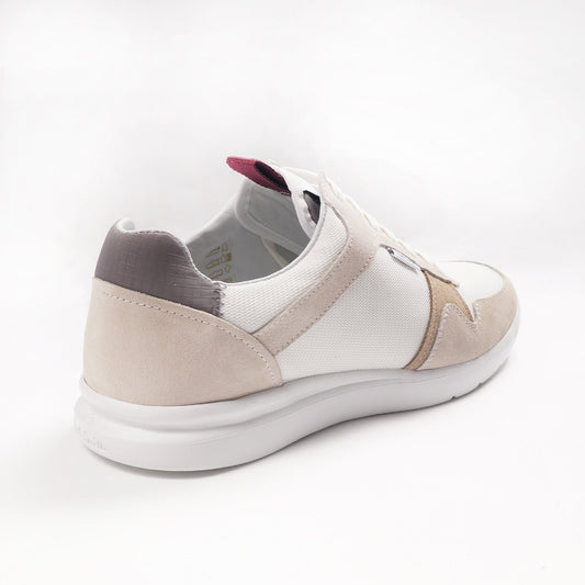 - Suede 'Lemmy' Sneakers - White/Beige