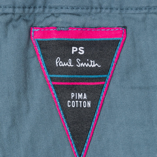 - Cotton Stretch Chino Shorts - Blue