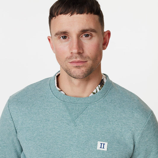 - Piece Crew-Neck Sweatshirt - Green/Blue