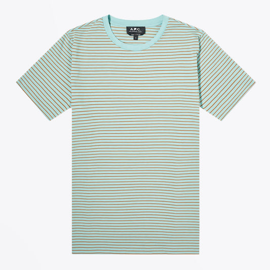 - Orson - Striped Jersey T-Shirt - Green