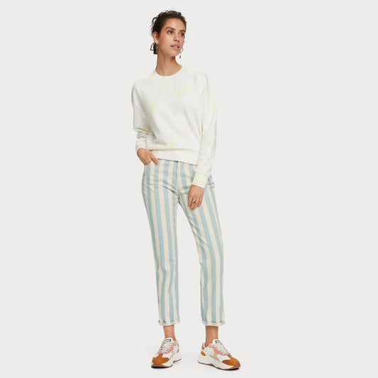 - Tie-dye Crew Neck Sweater - Off-White