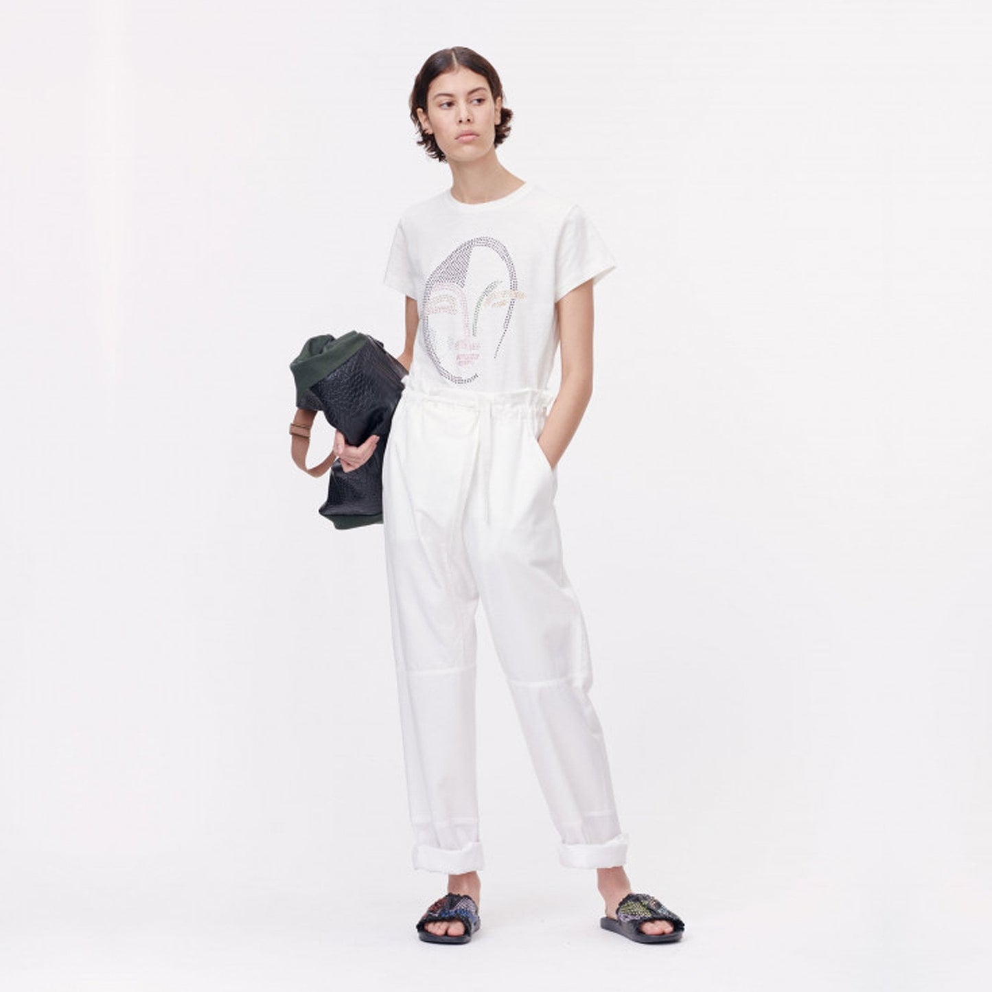 - Cotton Logo T-shirt - White