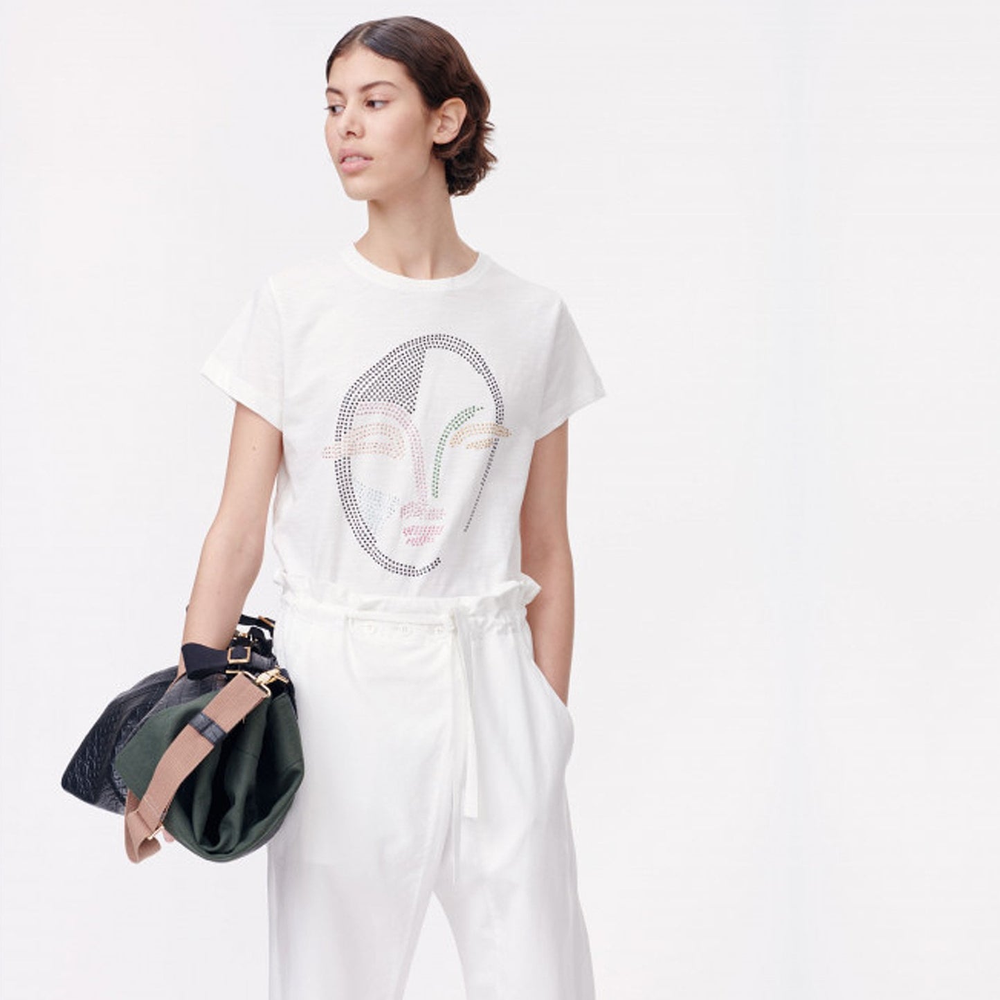 - Cotton Logo T-shirt - White