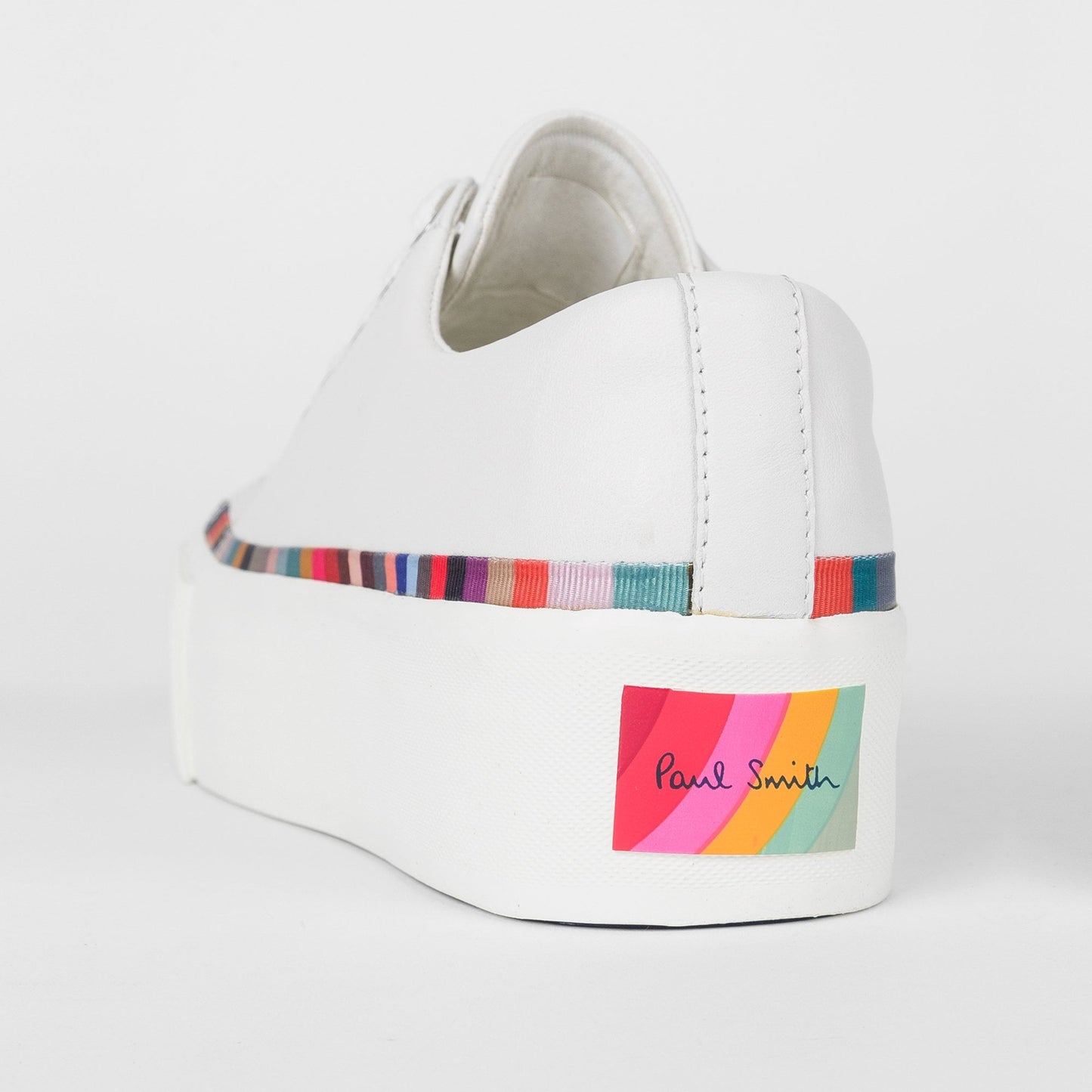 Leather 'Miho' Swirl Trim Sneakers - White