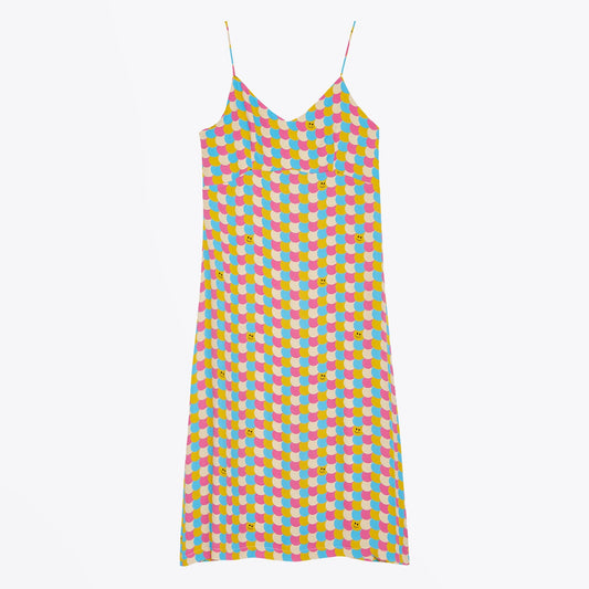 - 'Smile' Printed Midi Dress - Multi