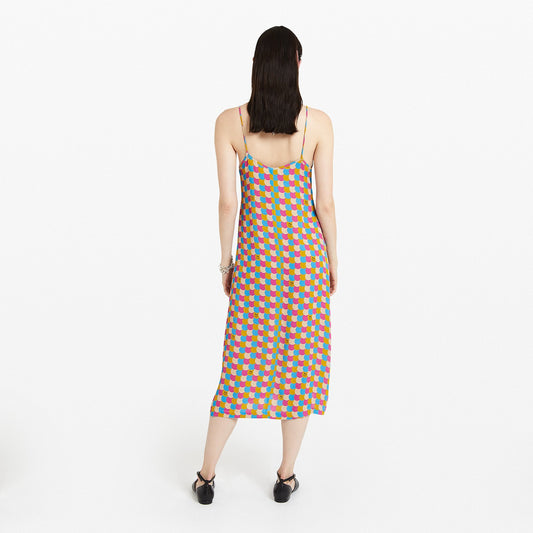 - 'Smile' Printed Midi Dress - Multi