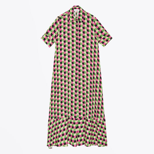 - 'Smile' Printed Maxi Dress - Multi