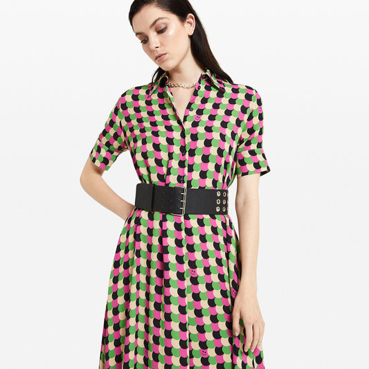 - 'Smile' Printed Maxi Dress - Multi