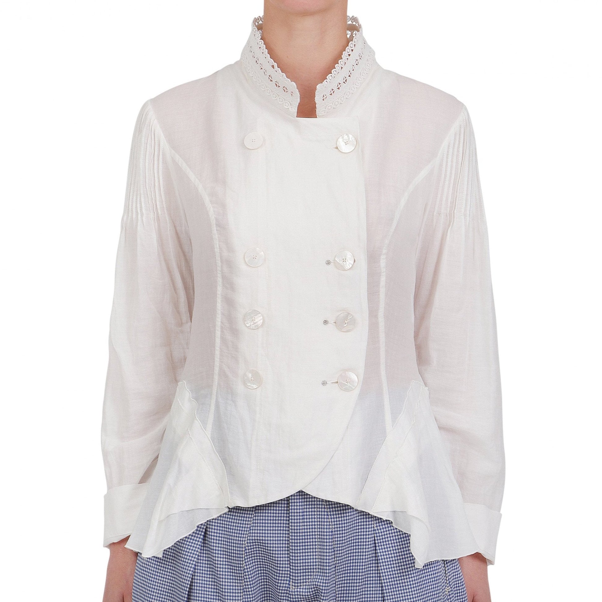 HIGH Hitherto - Double-Breasted Jacket - White