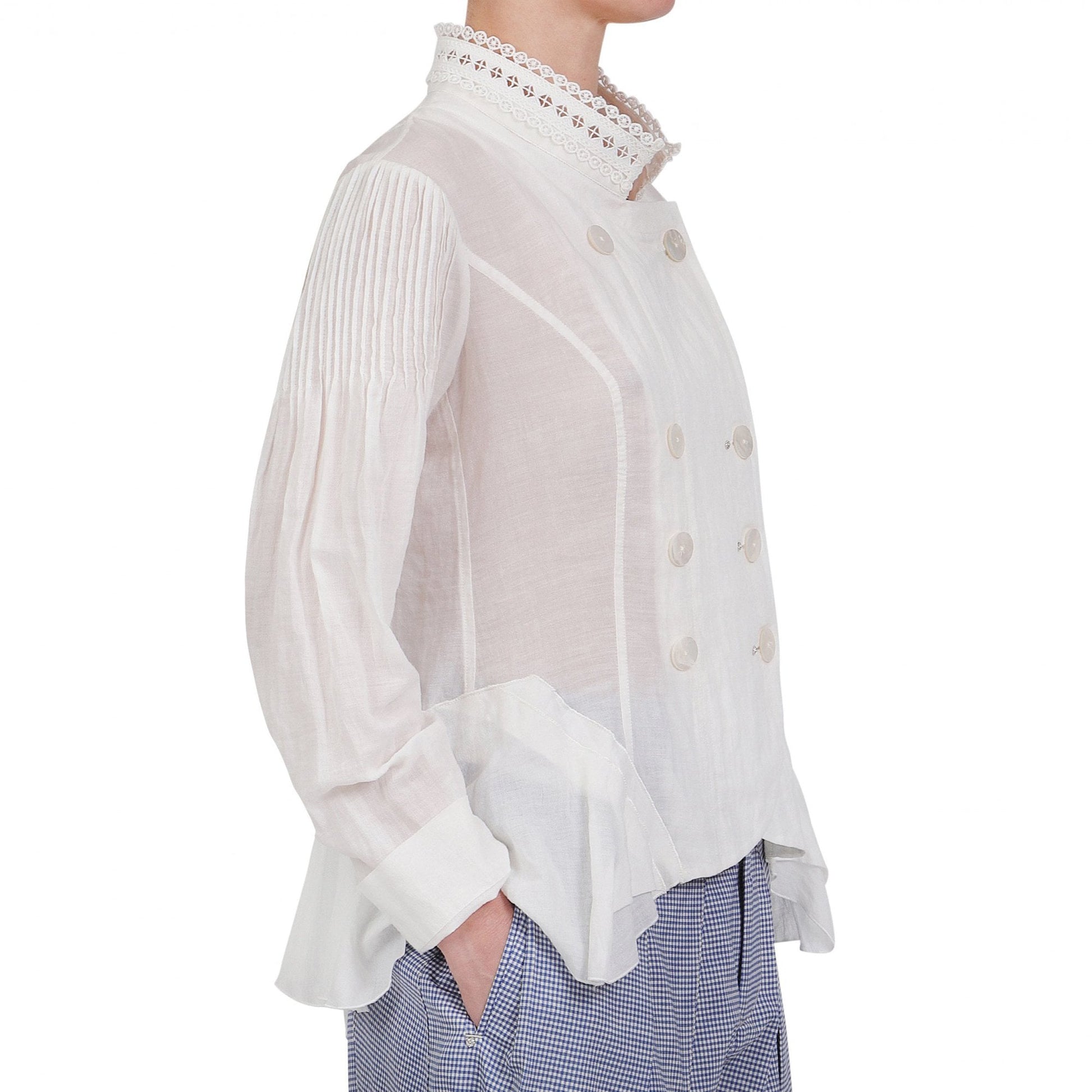 HIGH Hitherto - Double-Breasted Jacket - White